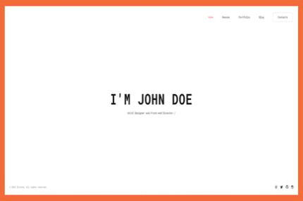 Glitche - Tailwind CSS Personal Portfolio Template