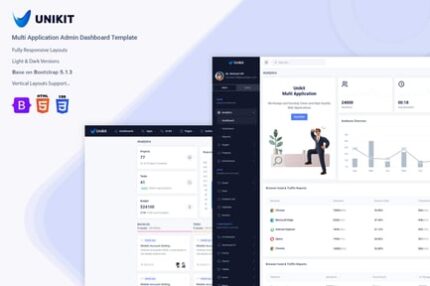 Unikit - Multi Application Admin Dashboard Templat