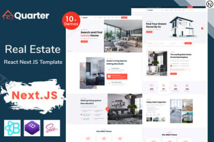 Quarter - Real Estate React NextJS Template