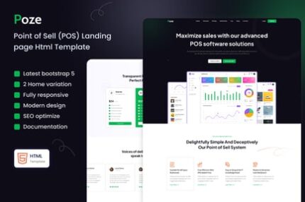 Poze - Point of Sale (POS) HTML Landing Page