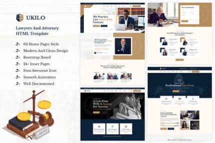 Lawyers And Attorney HTML5 Template