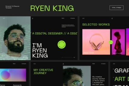 Ryen King - Personal CV/Resume WordPress Theme