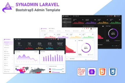 Synadmin - Laravel 8 + Bootstrap 5 Admin Template