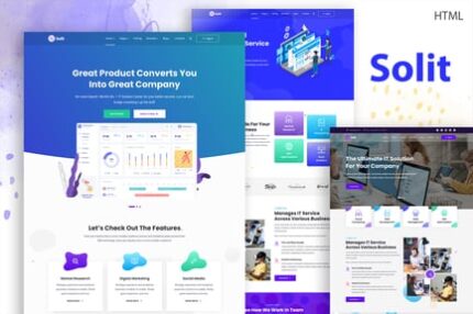 Solit - IT Startup, Business Agency HTML Template