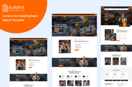 Euildint-Construction Building React NextJS Templa