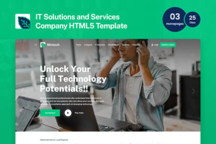 Mintech - IT Solutions & Services HTML5 Template