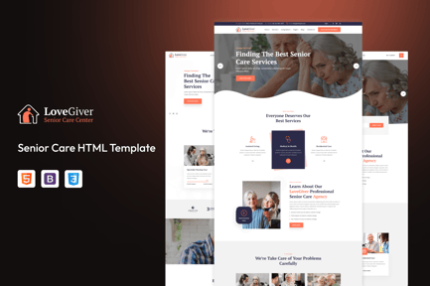 Lovegiver - Senior Care HTML Template