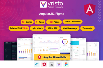 Vristo – Tailwind Angular Admin Template