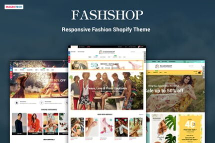 FashShop - Drag & Drop Bootstrap 4 Shopify Theme