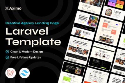 Aximo  Laravel - Creative Agency Tailwind Template