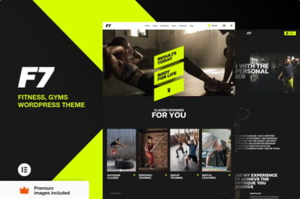 F7 - Fitness Gym Sport Studio WordPress Theme