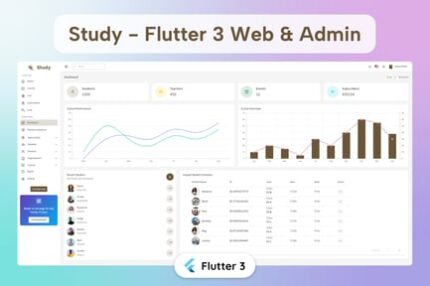 Flutter Study Admin & Client Template