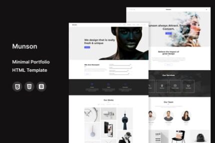 Munson - Minimal Portfolio Template