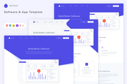 Lavinya - Software and App Template