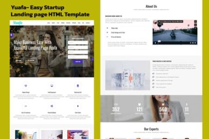 Yuafa - Easy Startup Landing Page Template