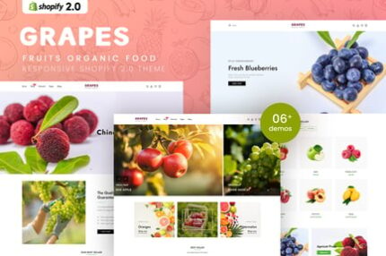 Grapes - Fruits Organic Food Shopify 2.0 Theme