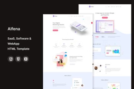 Alfena - SaaS, Software & WebApp Template