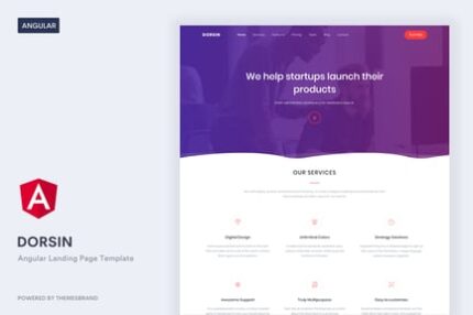 Dorsin Angular - Angular Landing Page Template