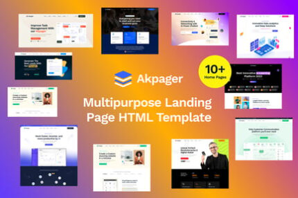 Akpager - Multipurpose Landing Page HTML Template