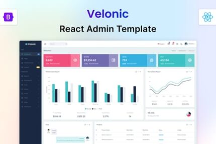 Velonic - React Admin & Dashboard Template