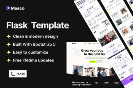 Masco - Saas Software Startup Flask Template