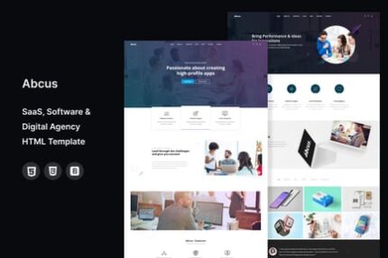 Abcus - SaaS, Software & Digital Agency Template