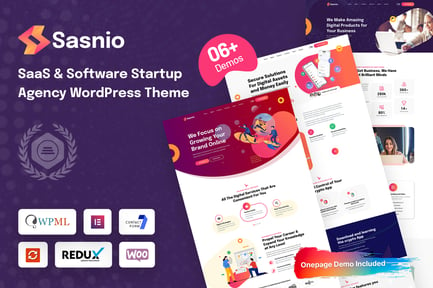 Sasnio - SaaS & Software Startup Agency WordPress