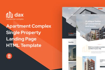 DAX - Apartment Complex Landing Page HTML Template