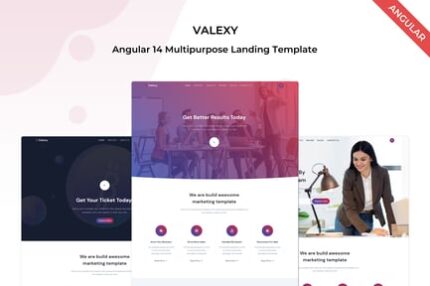 Valexy - Angular 14 Landing Template