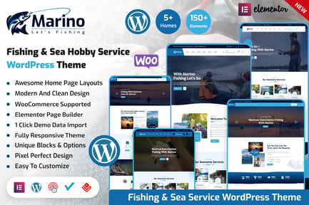 Marino - Fishing & Sea Hobby WordPress Theme