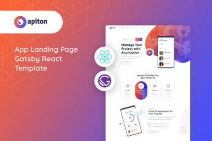 Apiton - Gatsby React App Landing Page Template