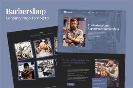 Frizerie - Barbershop Landing Page Template