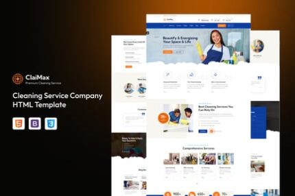 Claimax - Cleaning Service Company HTML Template