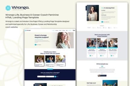 Wranga Life Coach Feminine HTML Landing Page