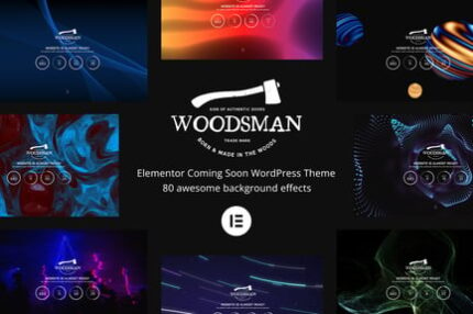 Woodsman - Elementor Coming Soon WordPress Theme