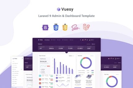 Vuesy - Laravel 9 Admin & Dashboard Template