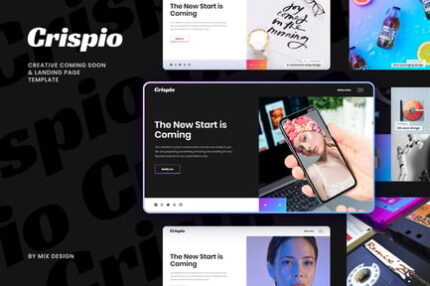 Crispio - Coming Soon and Landing Page Template