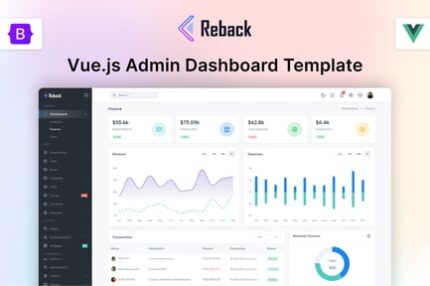 Reback - Vuejs Admin & Dashboard Template