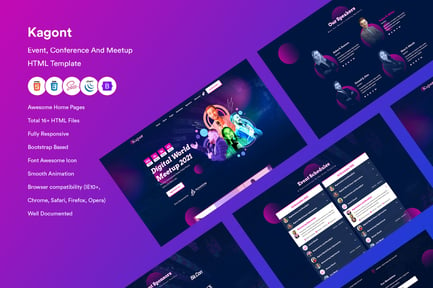 Event, Conference And Meetup HTML Template