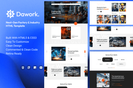 Dawork - Next-Gen Factory & Industry HTML Template