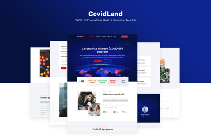 CovidLand | COVID-19 Medical Prevention Template