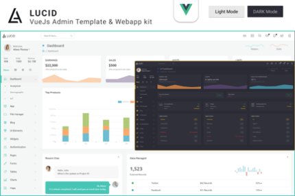 Lucid - VueJS Admin Template & Webapp kit