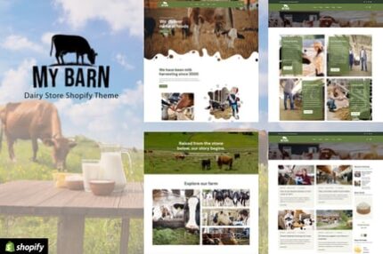 Mybarn - Organic Food, Milk Store Shopify Theme