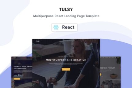 Tulsy - Multipurpose React Landing Page Template