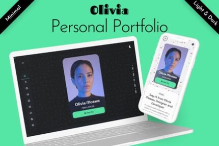 Personal Portfolio HTML Template - Olivia