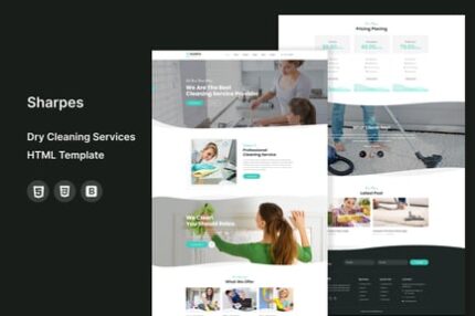 Sharpes | Dry Cleaning Services HTML Template