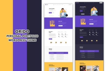 Orido - Personal Portfolio WordPress Theme