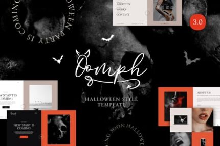 Oomph - Halloween Style One Page Template