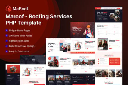 Maroof - Roofing Services PHP Template