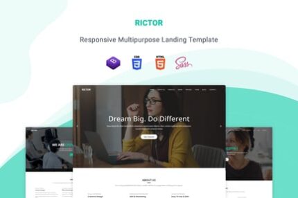 Rictor - Responsive One Page Multipurpose Template